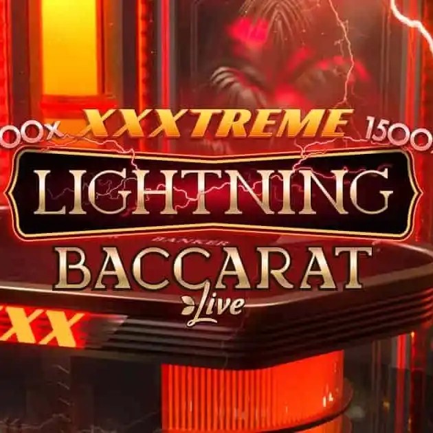 Official Live Dealer logo: XXXtreme Lightning Baccarat by Evolution at My Empire